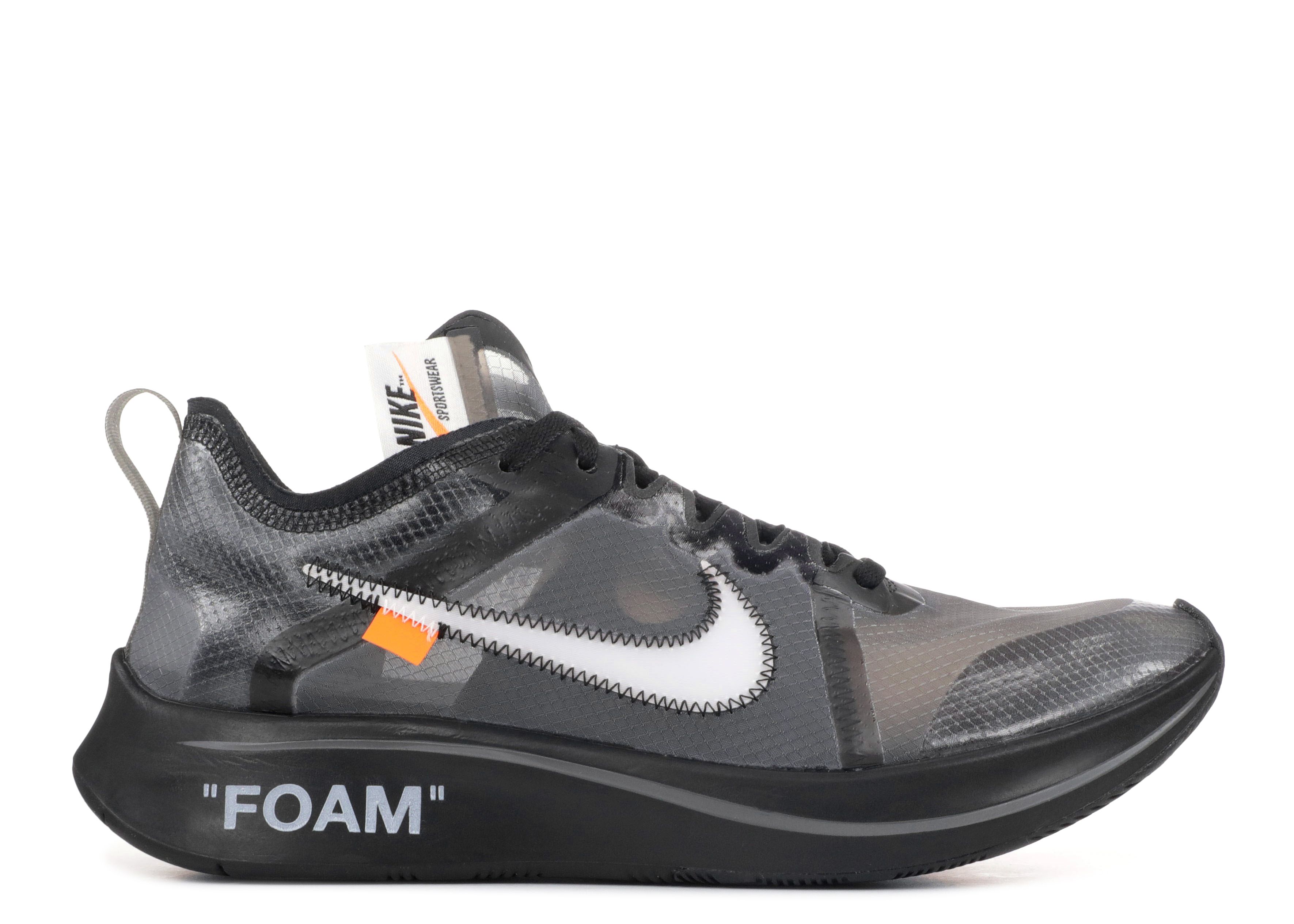 Off White X Zoom Fly SP 'Black' - Nike 