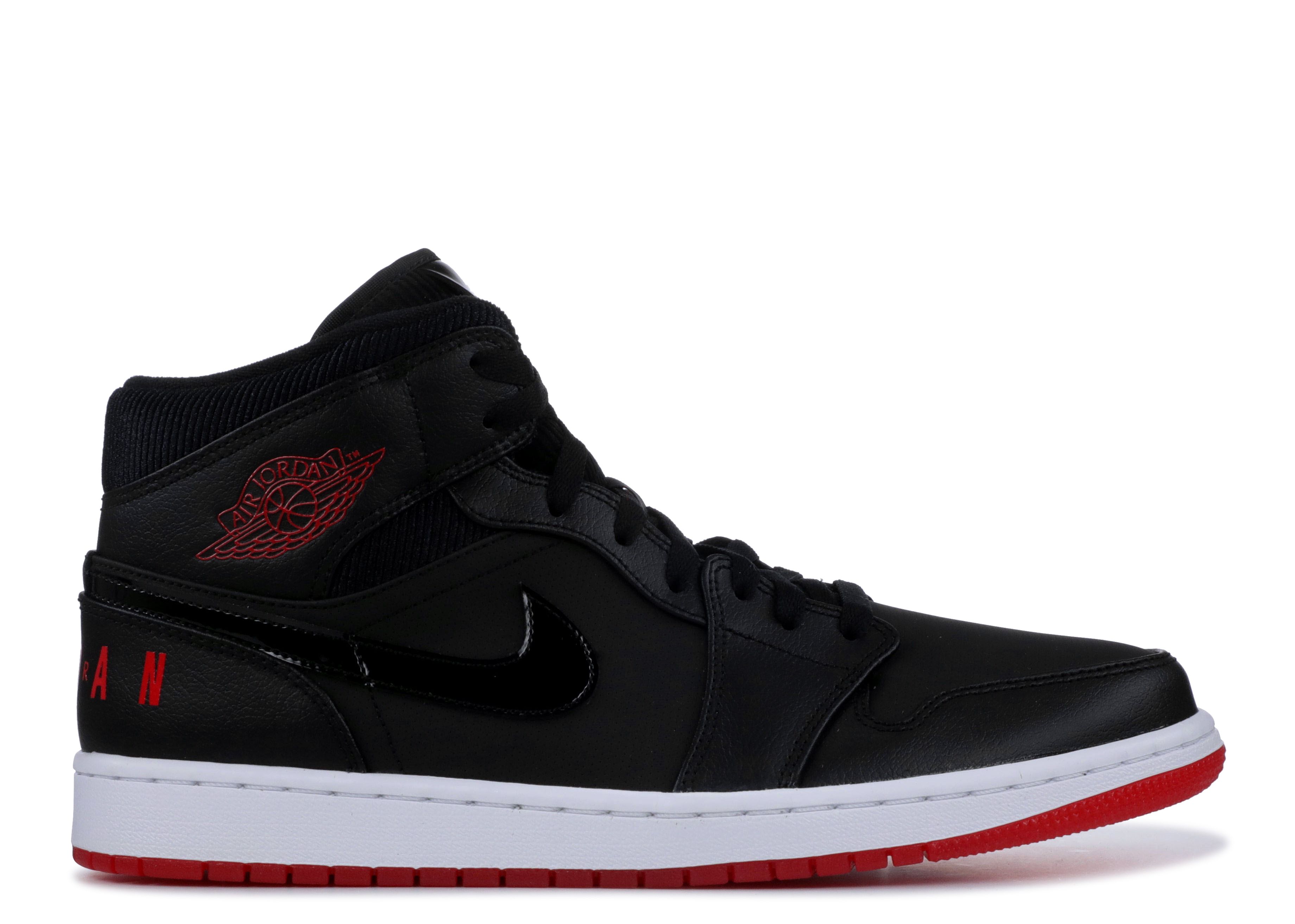 Air Jordan 1 Retro Mid 'Bred' - Air Jordan - BQ6578 001 - black