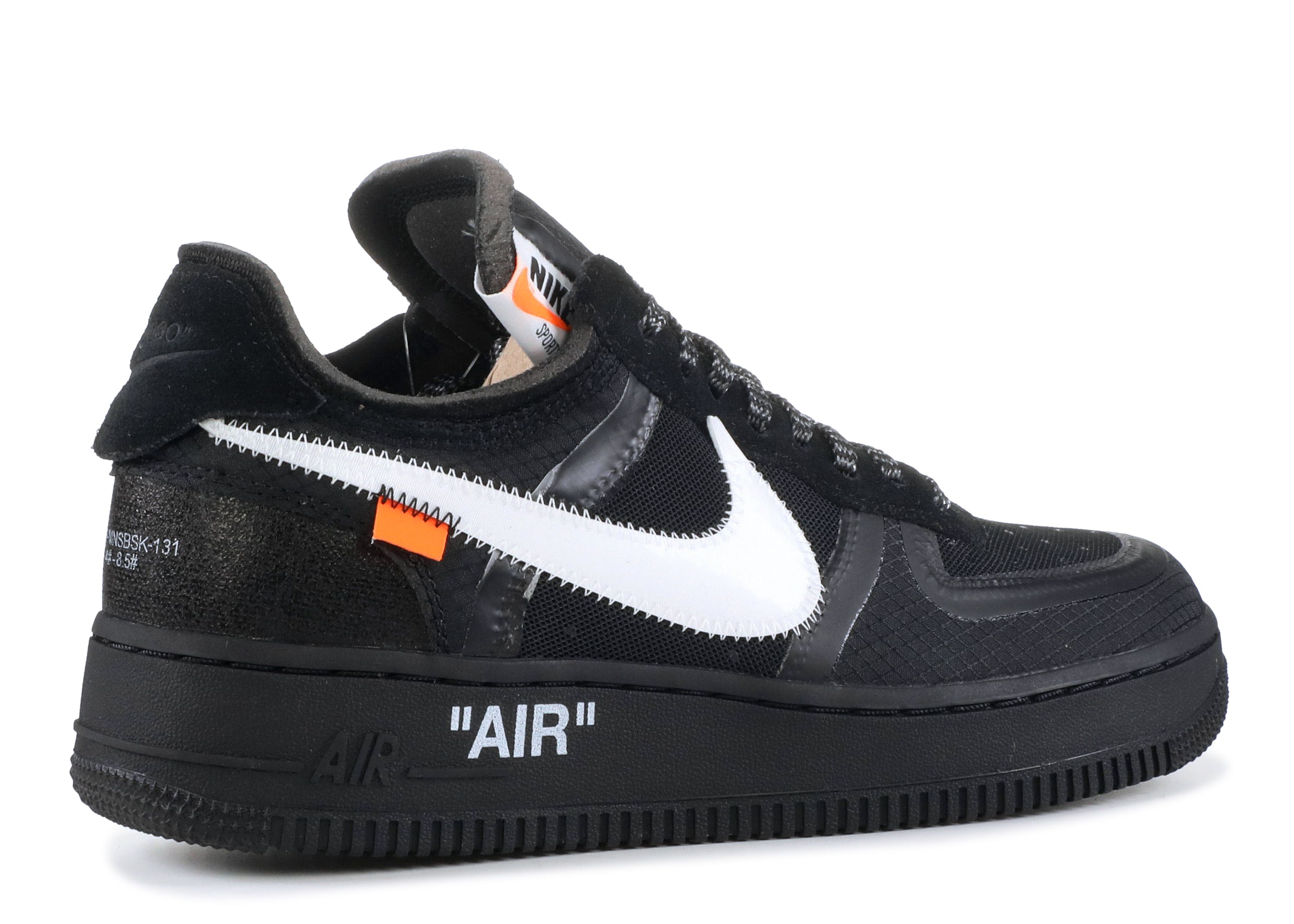 Off White X Air Force 1 Low 'Black 