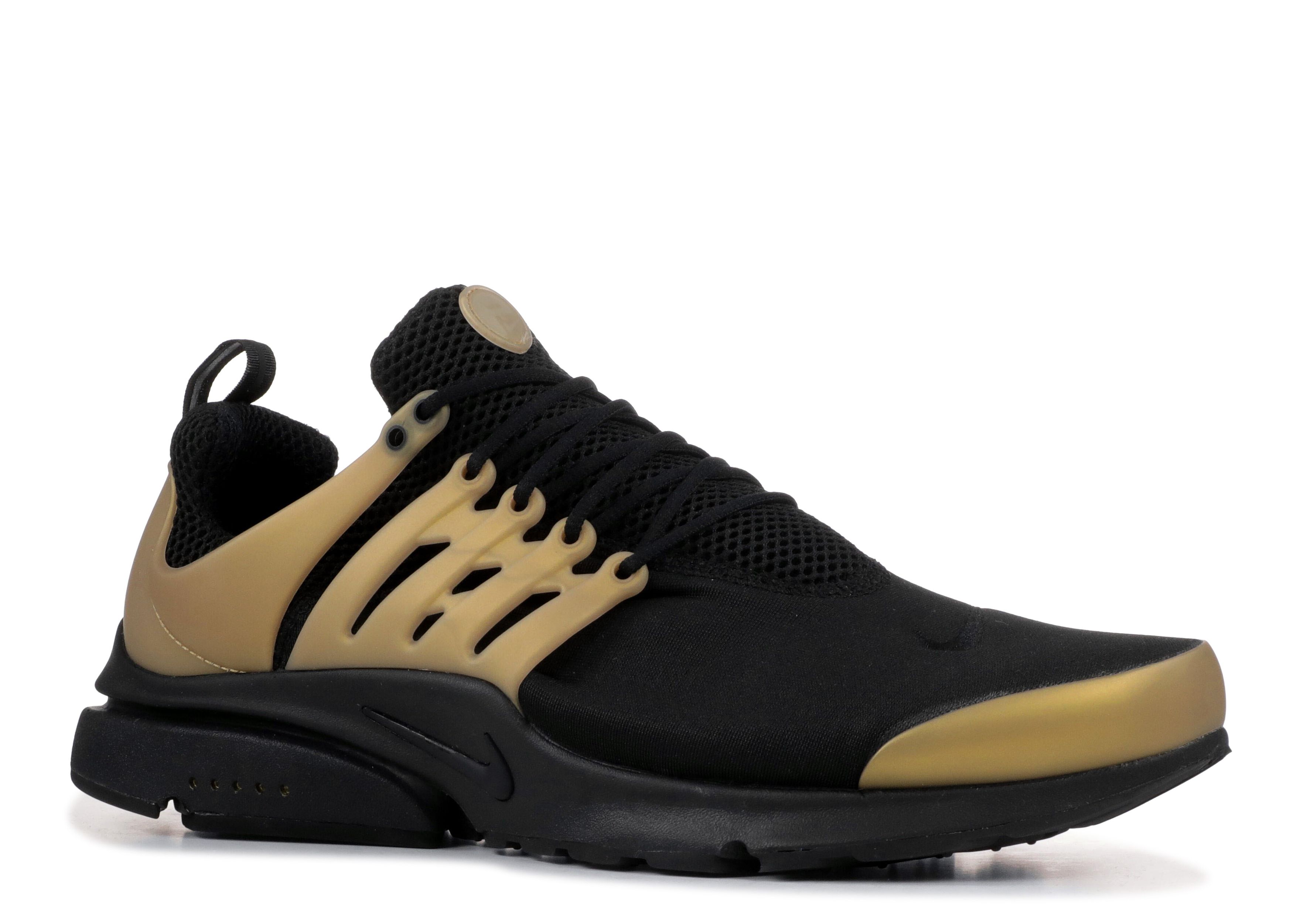 Men’s 2016 Nike Air Presto Essential Metallic Gold - Size 12 Nike Air Presto Essential Black Metallic Gold Sneakers Shoes  main image 4
