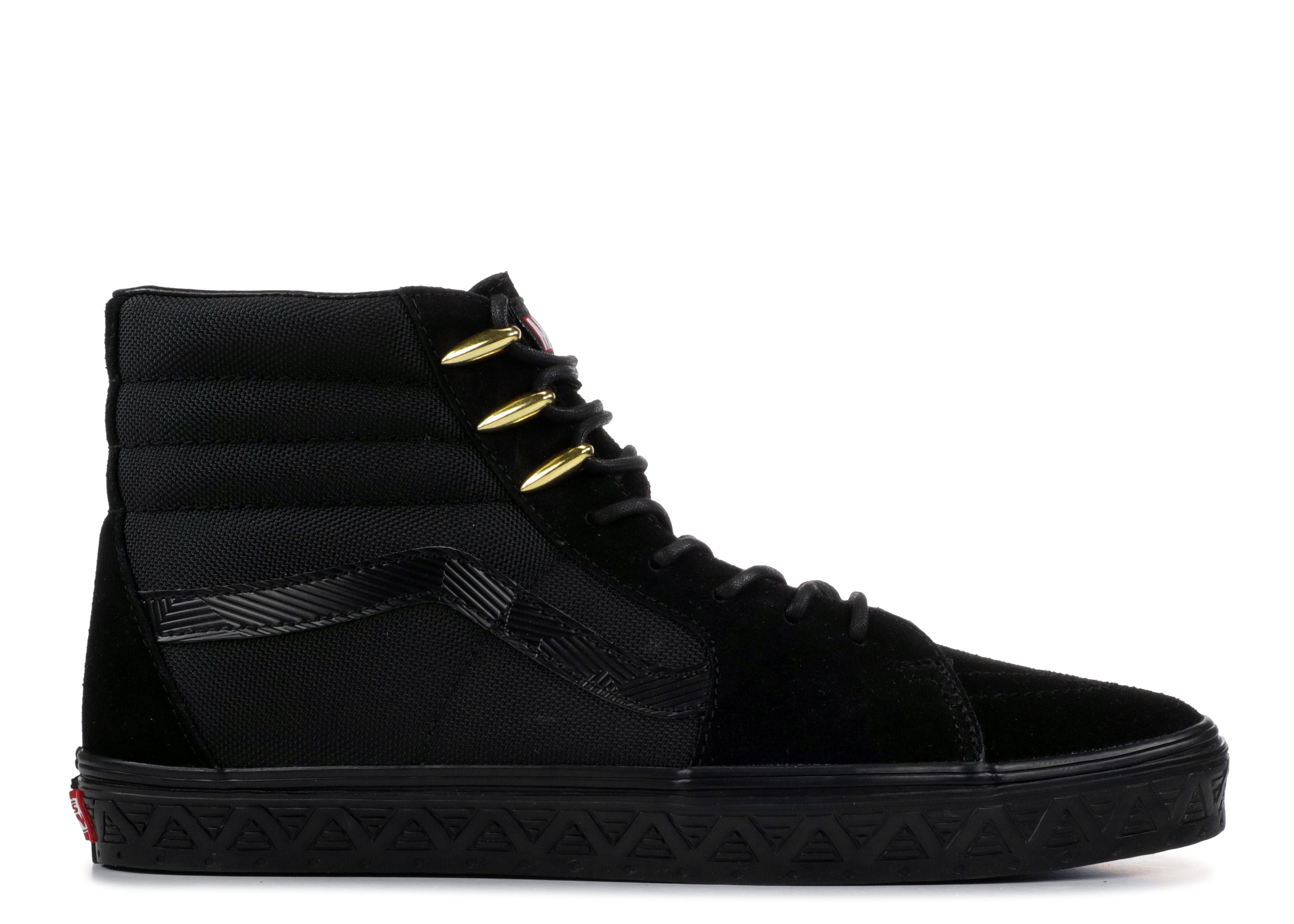 Marvel X SK8 HI 'Black Panther' Vans VN0A38GEUBH black