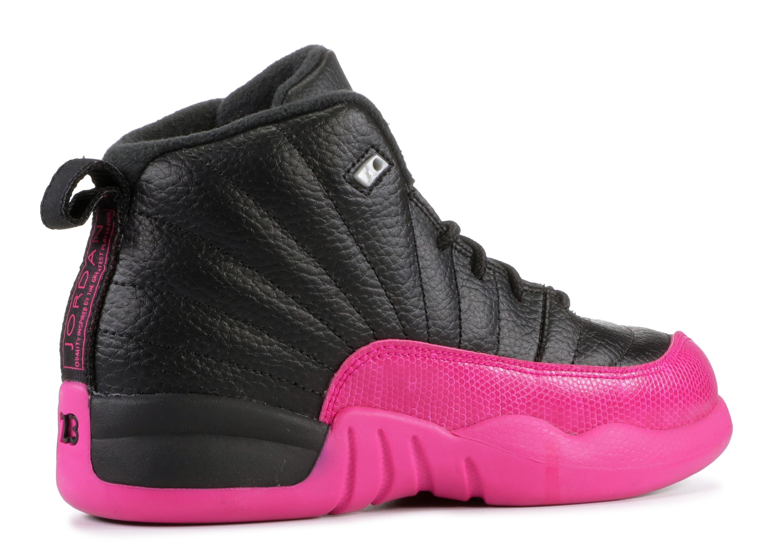 hot pink and black 12s