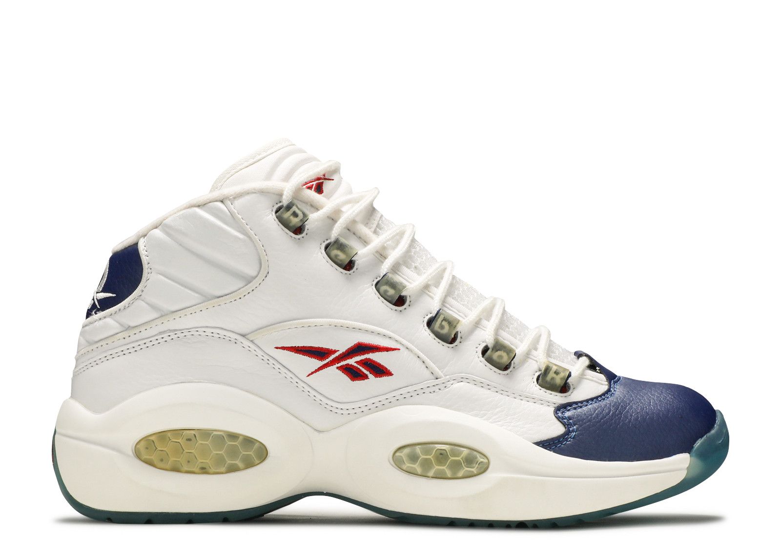 Question Mid Reebok 90933 white/pearlized navy/red