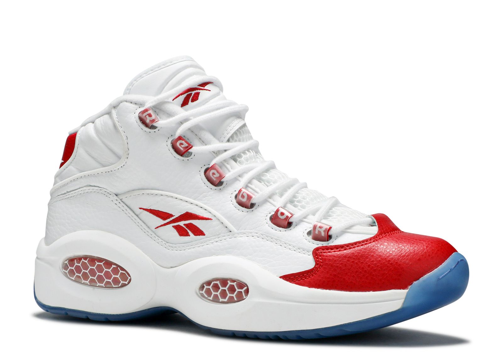 reebok question mid pearlized red