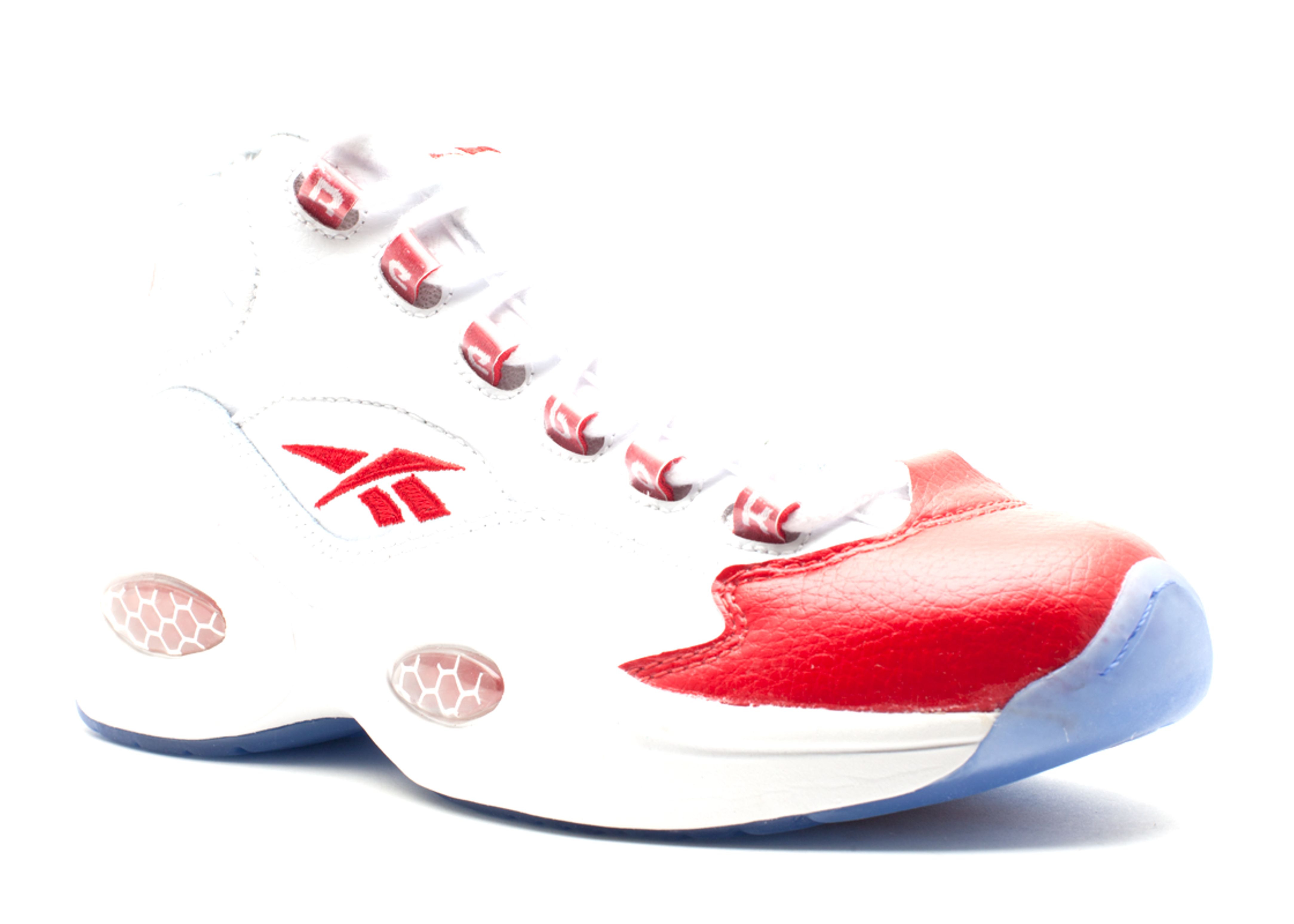 Reebok question mid pearlized on sale red