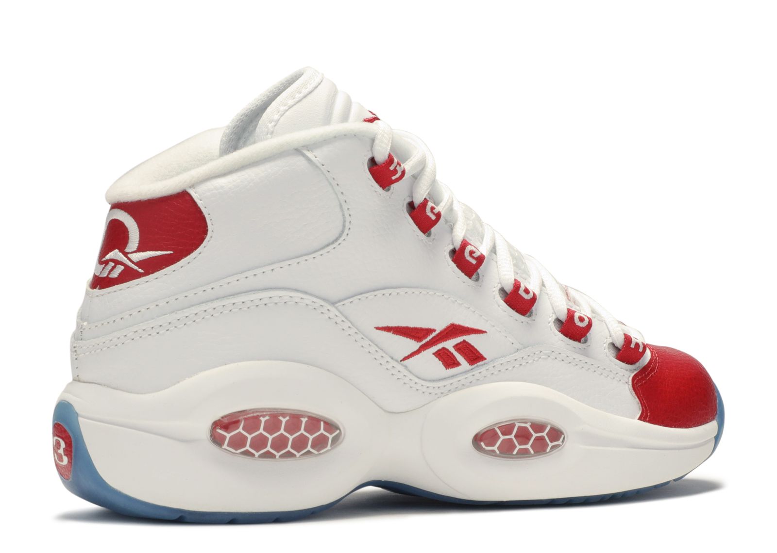 Reebok question sale mid pearlized red