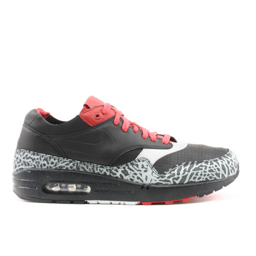 Nike Air Max 1 NL Premium 'Elephant Print - Black Varsity Red' - 313227-001