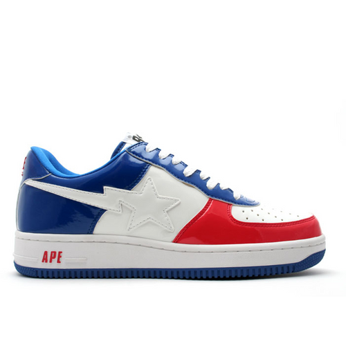 BAPE Bapesta FS-001 Low 'Red White Blue' - 625