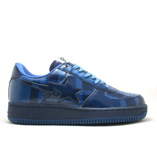 BAPE Bapesta FS-001 Low 'Navy Check' - 1144