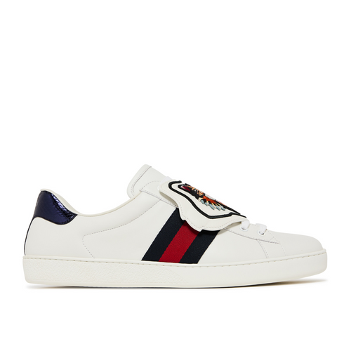 Gucci Ace Low 'Tiger Patch' - 478190-DOP80-9182