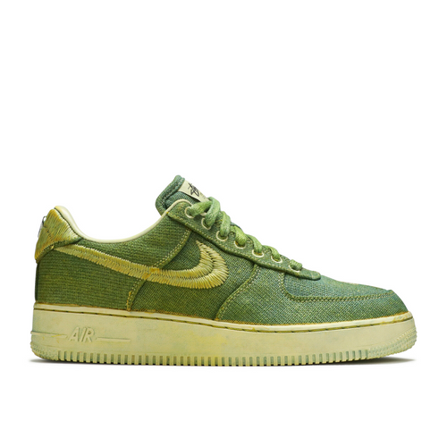 Nike Stussy x Lookout & Wonderland x Air Force 1 Low 'Hand Dyed - Green' - CZ9084-200-DYE-GREEN