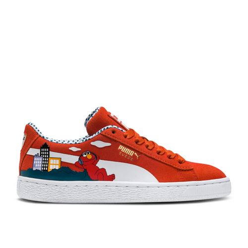 Puma Sesame Street x Suede Jr '50th Anniversary - Elmo' - 368923-02