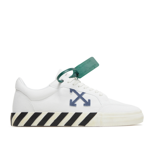 Off-White Vulc Sneaker 'White Blue' - OMIA085S22FAB001-0145