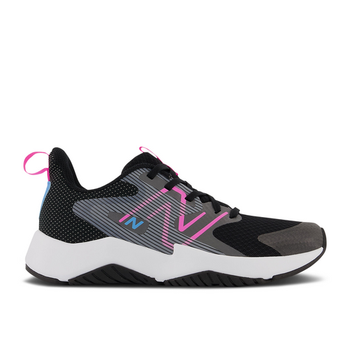 New Balance Rave Run v2 Big Kid Wide 'Black Vibrant Spring' - GKRAVBP2-W