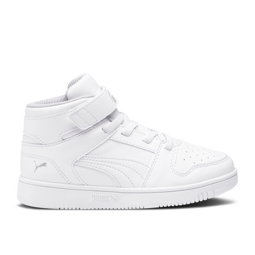 Puma Rebound LayUp Little Kid 'White Grey Violet' - 370488-02
