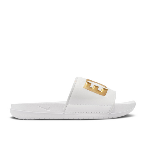 Nike Wmns Offcourt Slide 'White Metallic Gold' - BQ4632-106