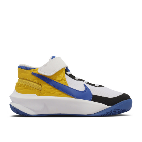 Nike Team Hustle D10 FlyEase GS 'White Game Royal' - DZ2760-141